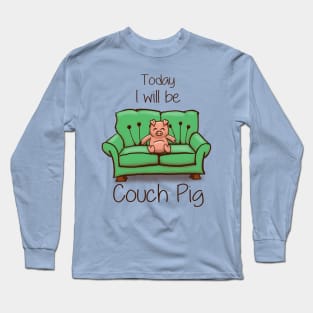 Couch Pig - (Full Colour) Long Sleeve T-Shirt